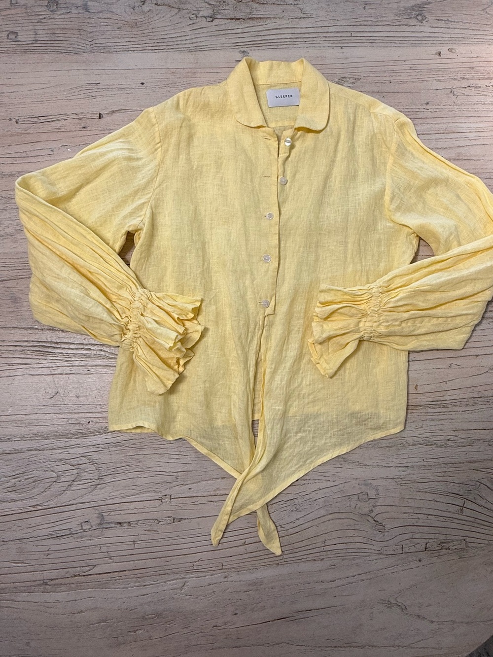 Sleeper Rumba Ruffle Trimmed Pajamas Set Linen size XS - Picture 12 of 12